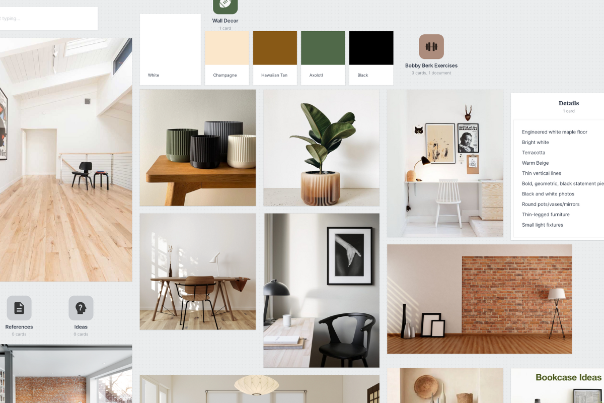 Office Room Interior Design Moodboard